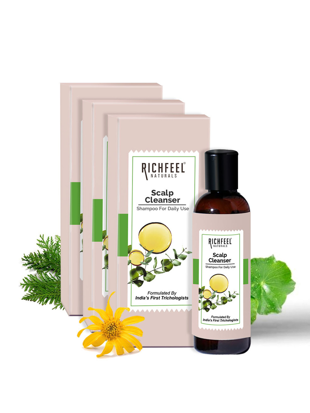 Richfeel Pack Of 3 Scalp Cleanser 100 Ml