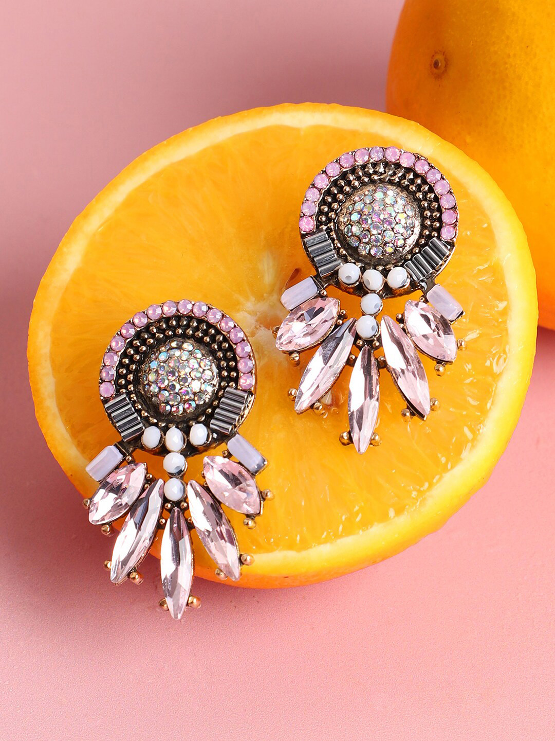 SOHI Contemporary Drop Earrings