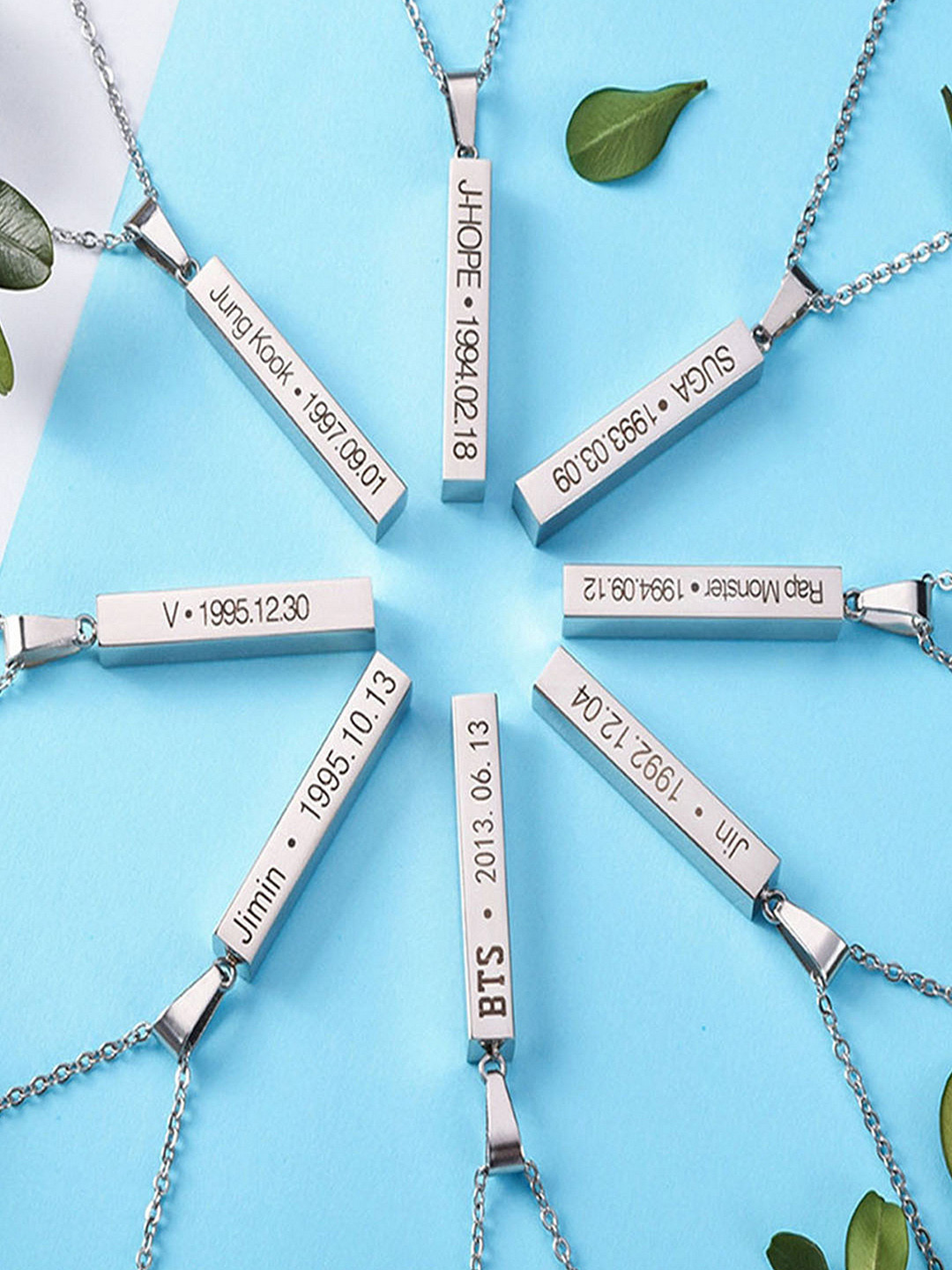 UNIVERSITY TRENDZ Silver-Plated BTS Pendant