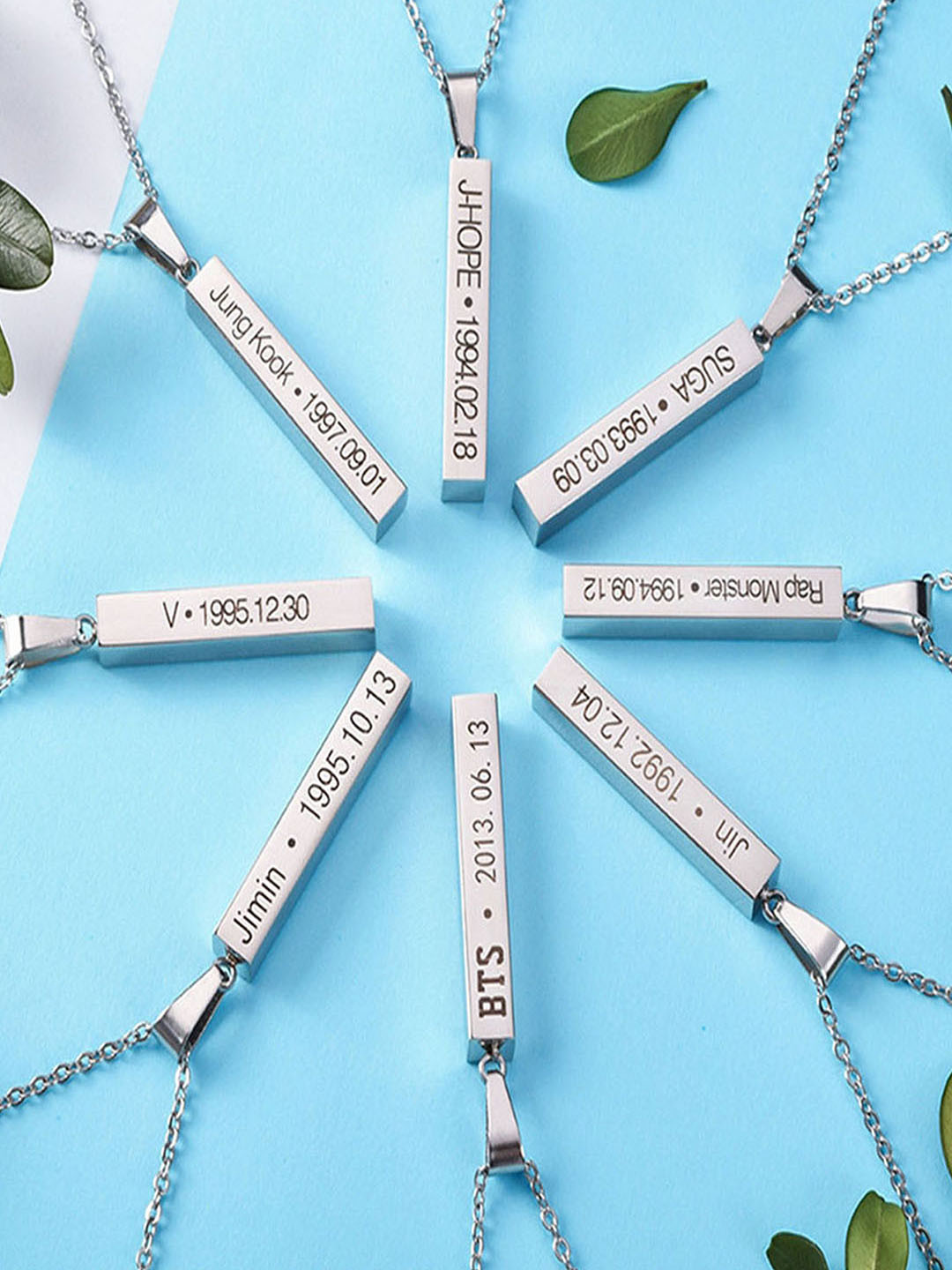 UNIVERSITY TRENDZ Stainless Steel Silver-Plated BTS Bangtan Rapmonster Pendant