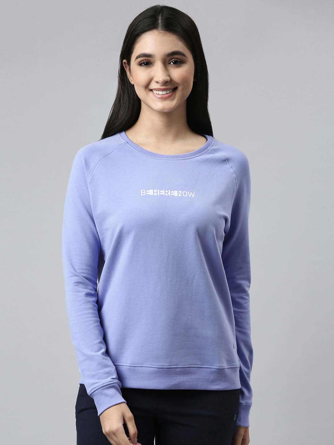 Enamor Women Printed Cotton Basic Sweatshirt