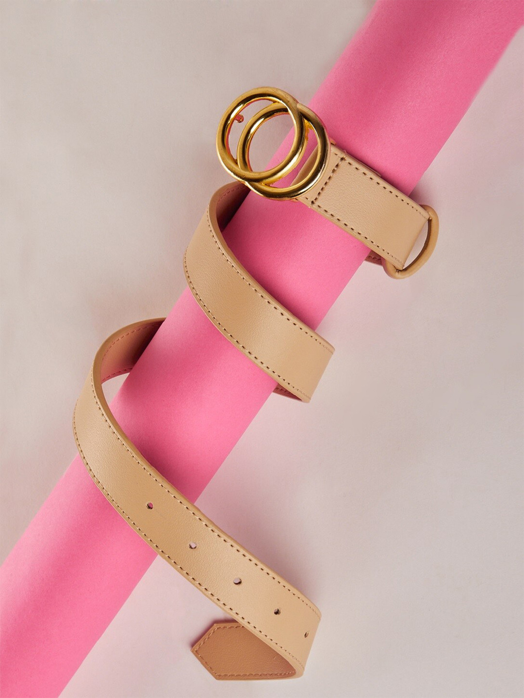 Berrylush Women Cream-Coloured Belt