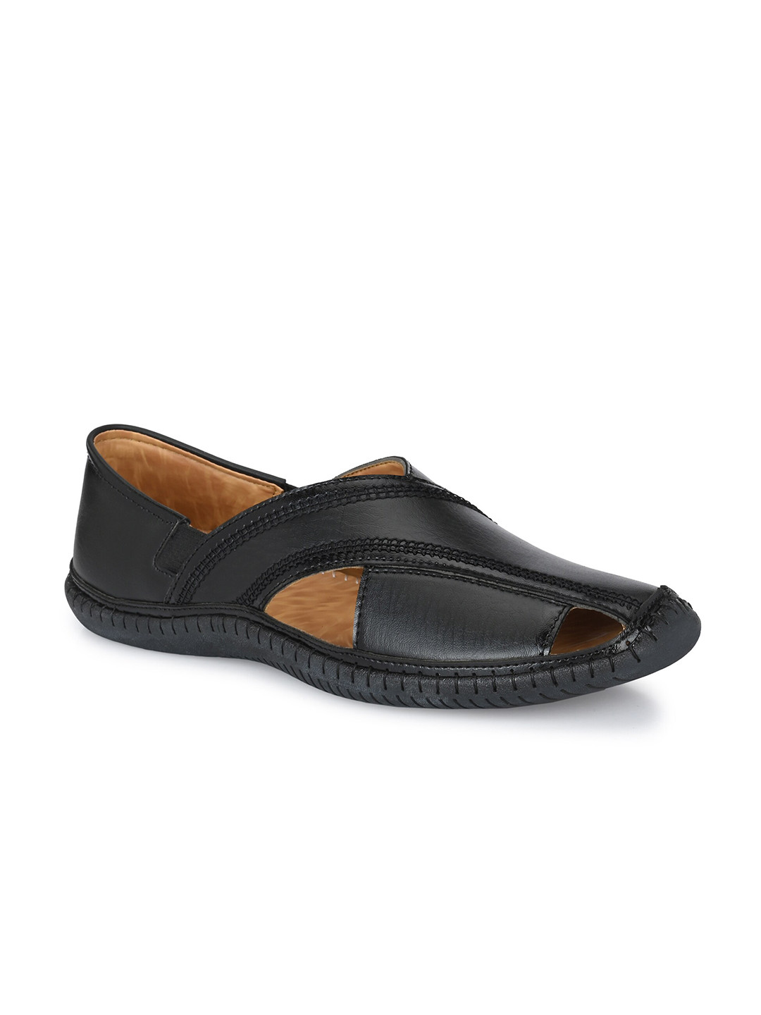 CARLO ROMANO Men Black Comfort Sandals