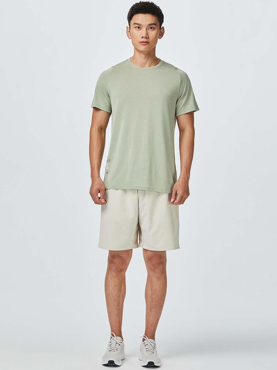 Decathlon Men Beige Training or Gym Shorts