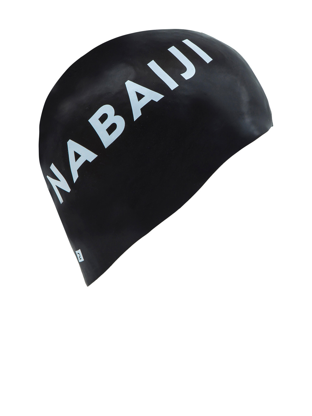 Decathlon NABAIJI Unisex Black Printed Silicone Swimming Cap