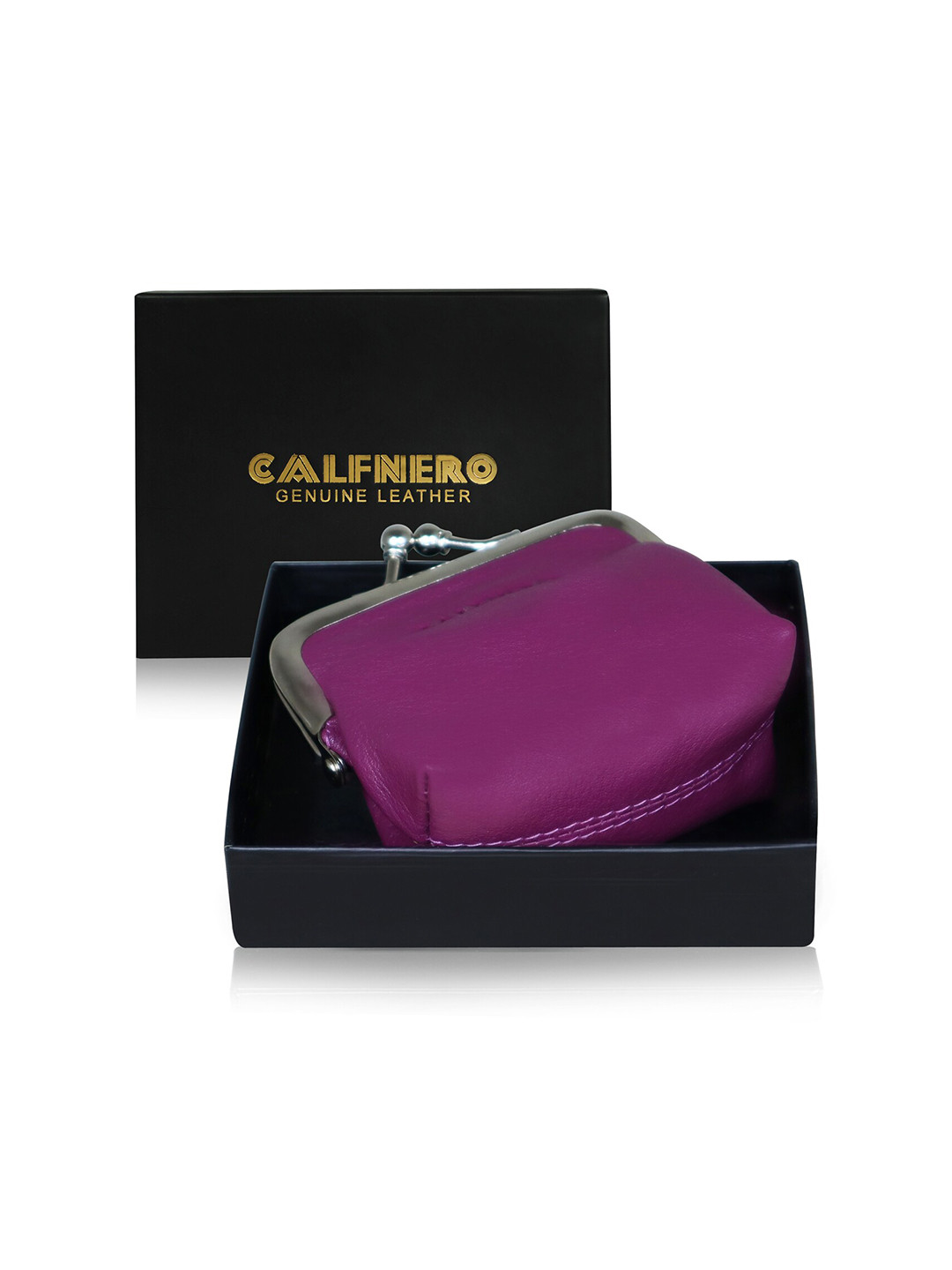 CALFNERO Unisex Leather Money Clip