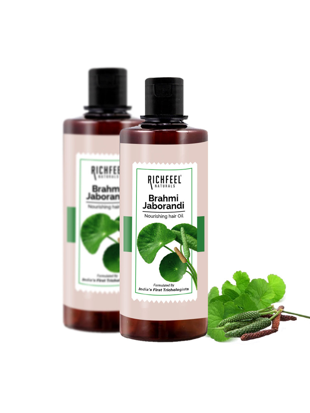 Richfeel Set of 2 Brahmi Jaborandi Hair Oil - 500 ml each
