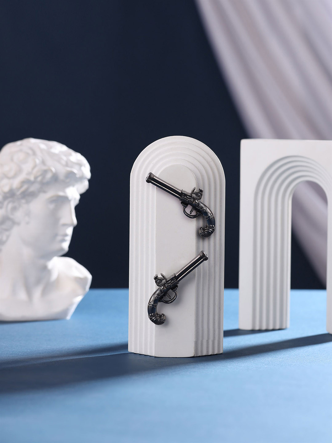 COSA NOSTRAA Men Set Of 2  Metallic-Toned Terminator Lapel Pin Brooch