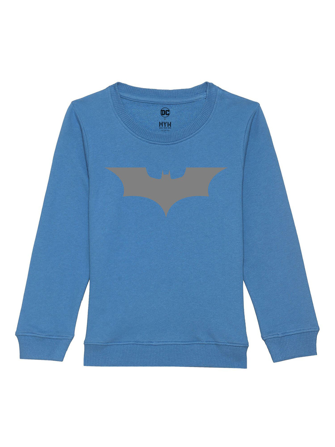 DC by Wear Your Mind Unisex Kids Blue Printed Sweatshirt