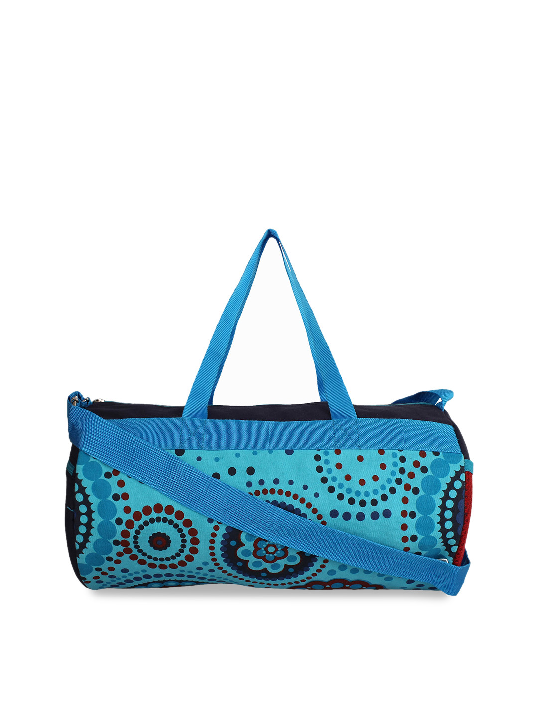 Anekaant Blue Printed Duffle Bag
