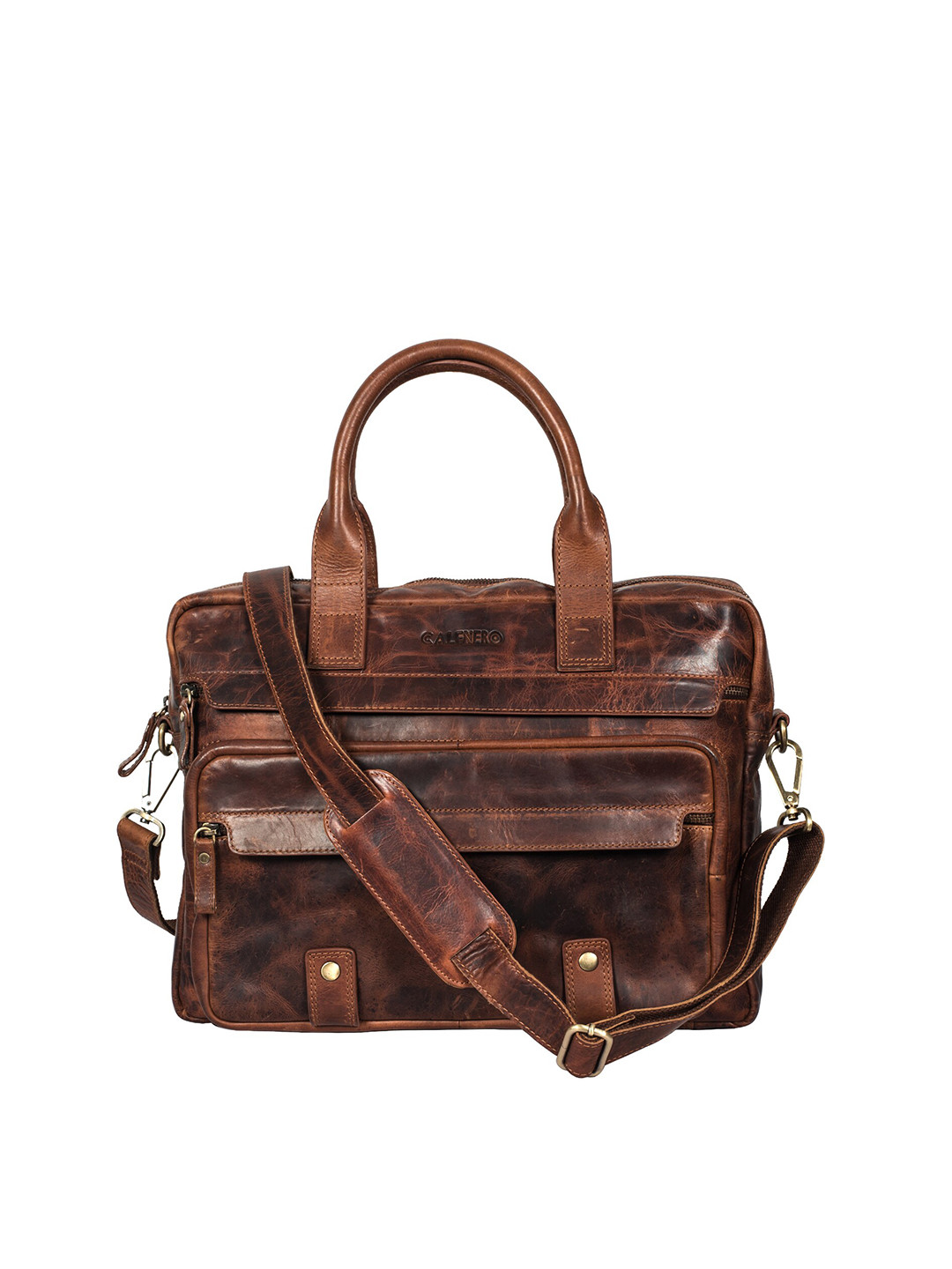 CALFNERO Men Maroon Messenger Bag