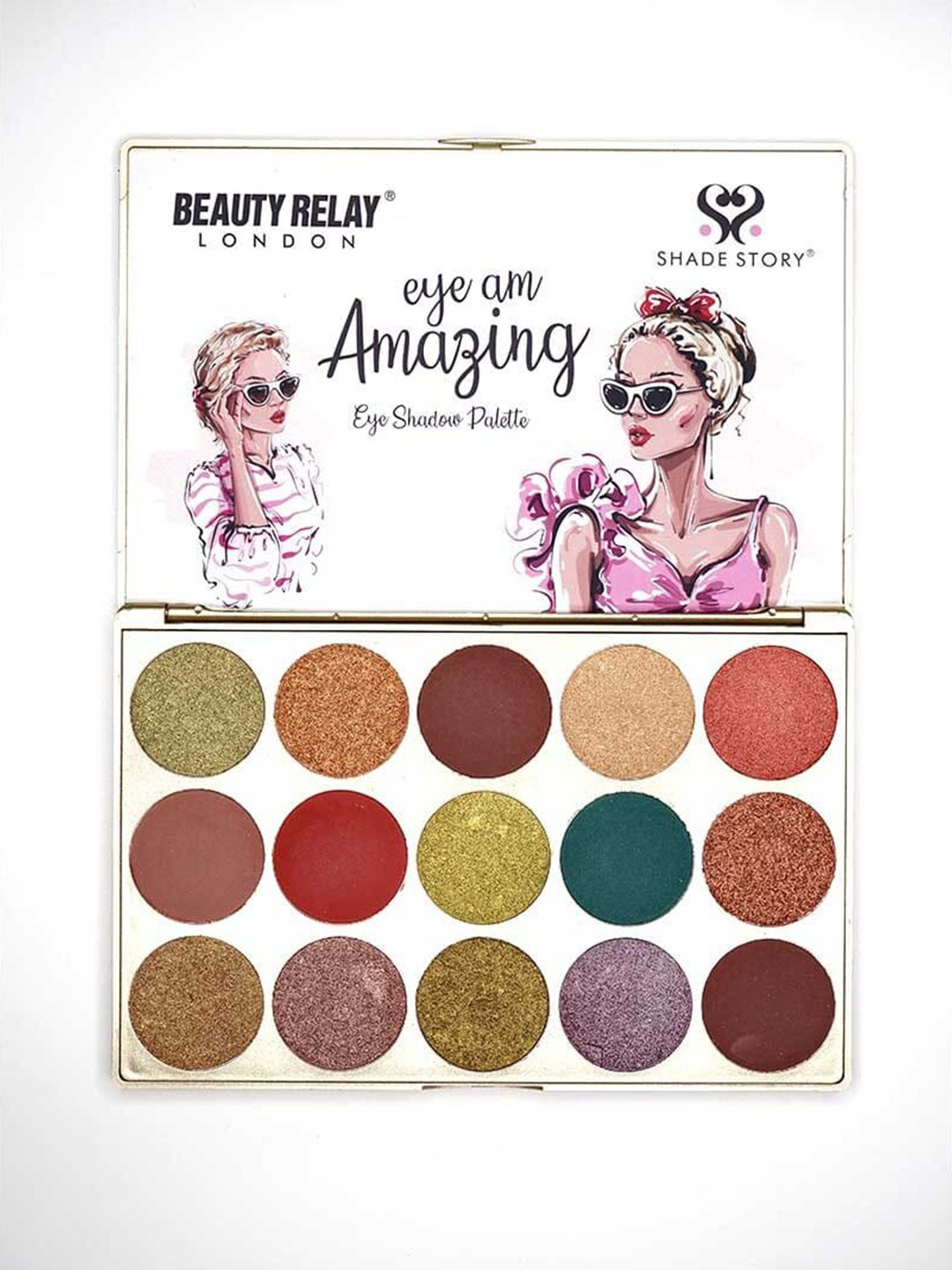 BeautyRelay London Shade Story 15 Shades Eye Shadow Palette - Eye Am Amazing