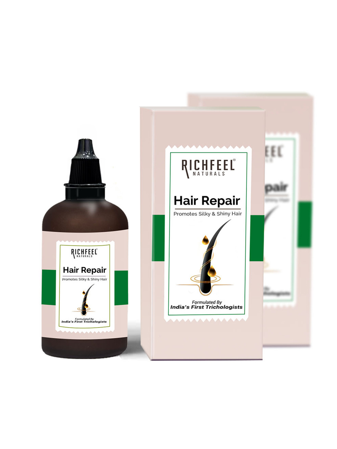 Richfeel Set of 2 Hair Repair Serum for Shiny & Smooth Hair - 60 ml each