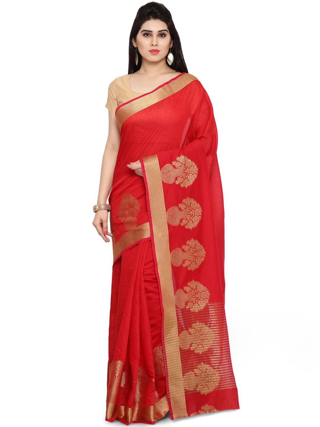 Myntra kanchipuram silk saree sale