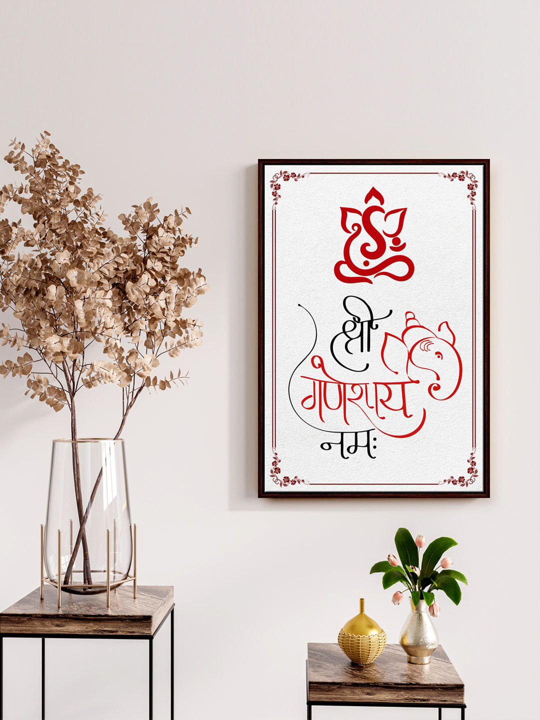 999Store Ganesh Canvas Wall Rectangle Paintings Wall Art - 24 x 16 In