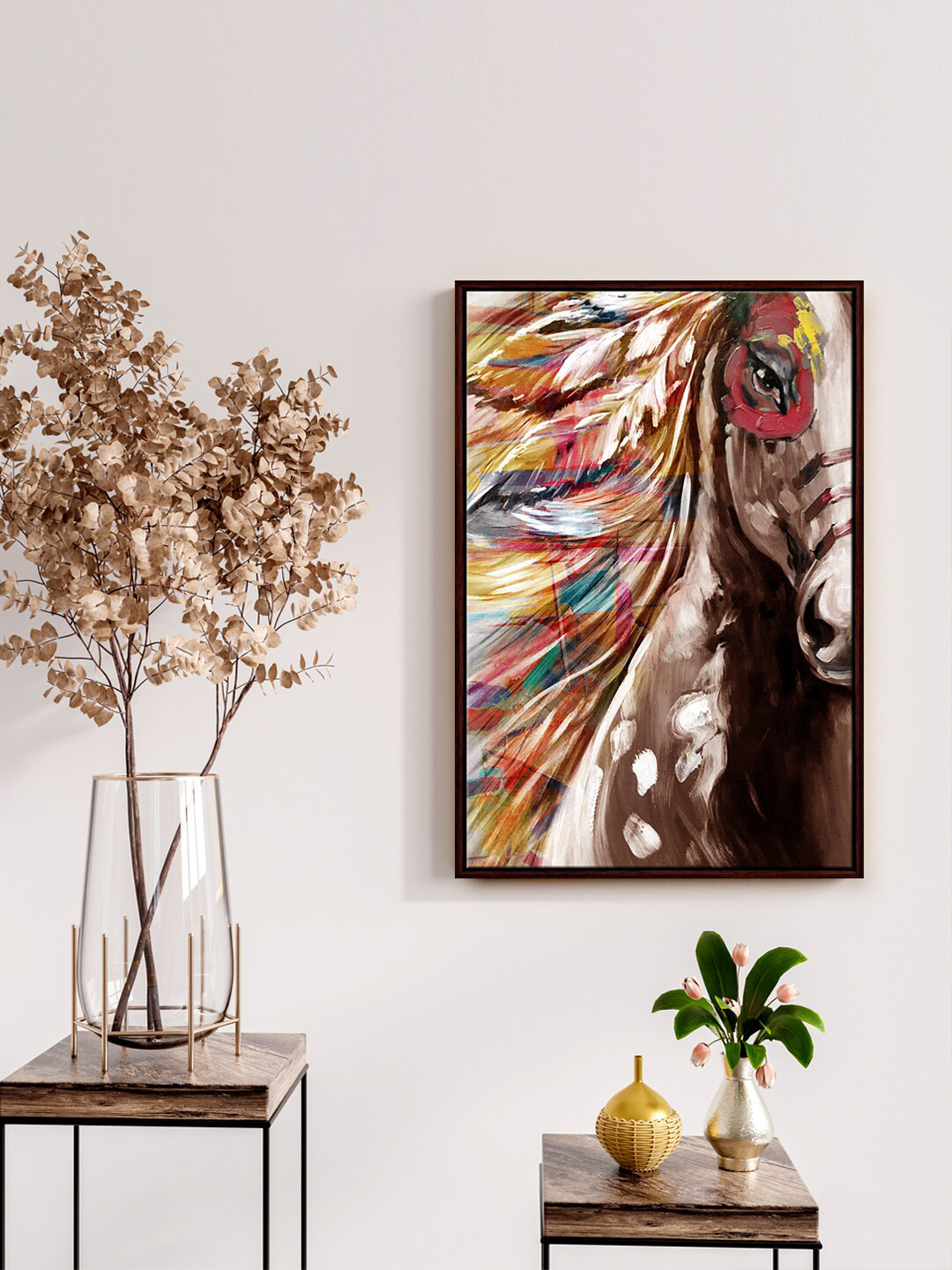 999Store Abstract Horse Canvas Wall Rectangle Paintings Wall Art -24 x 16In