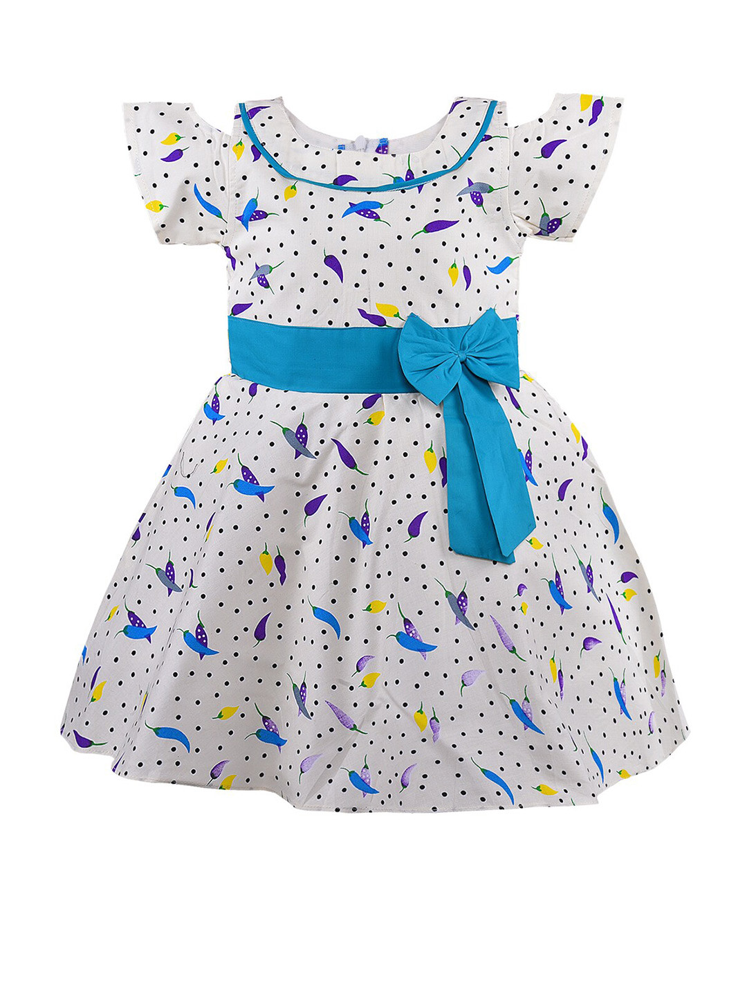 Wish Karo Blue Girls Sea Blue Frock Dress