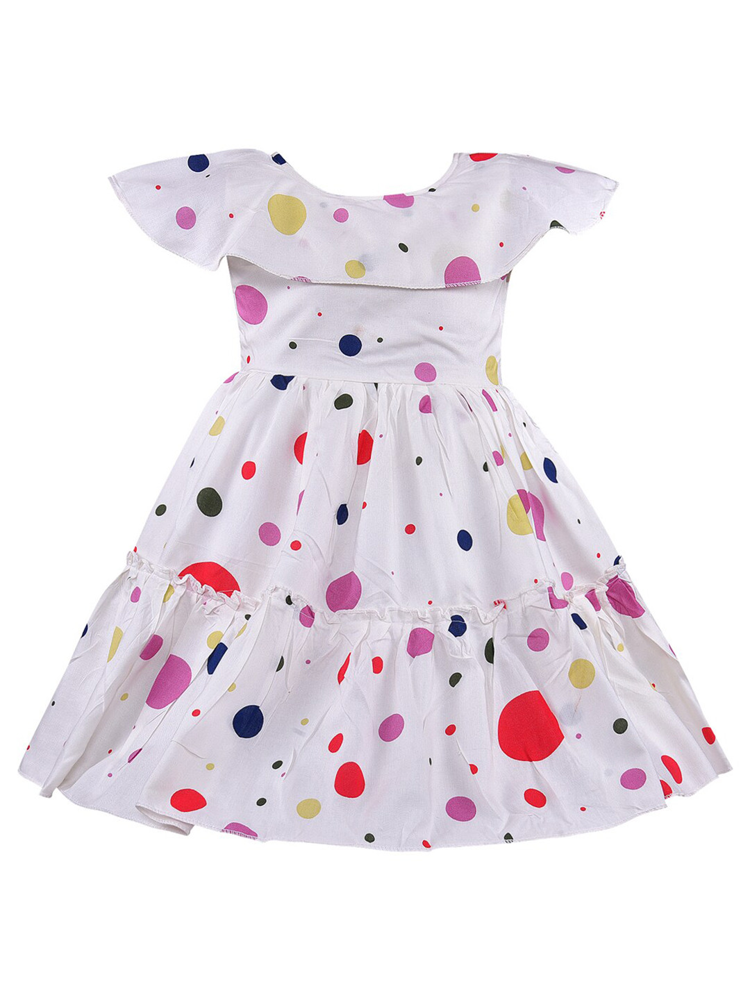 Wish Karo Girls White Frock Dress