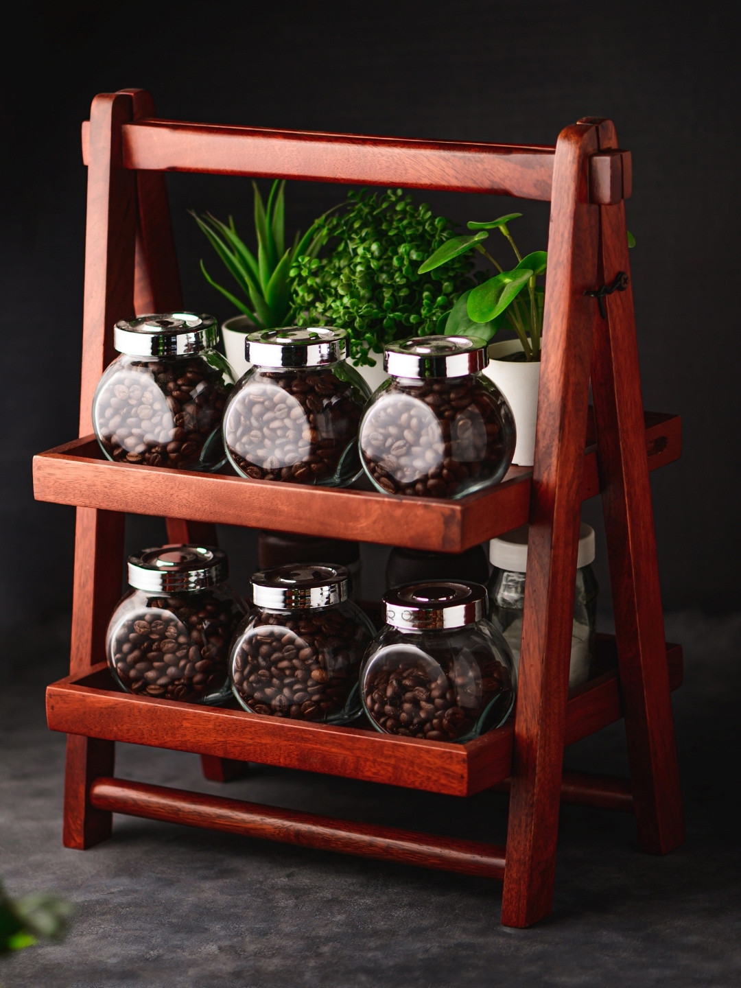 BRICK BROWN  Brown Solid  Foldable Kitchen Organiser