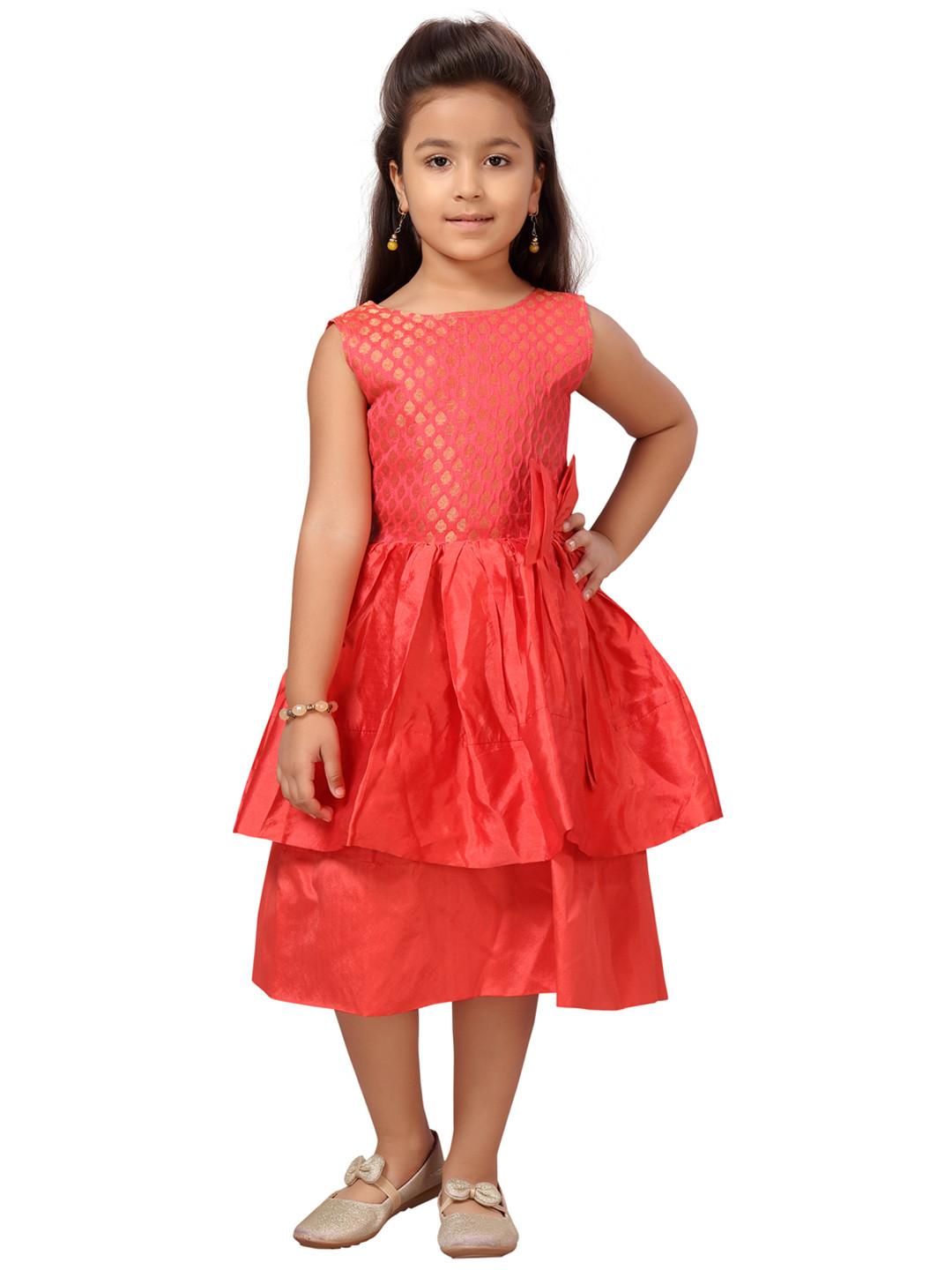 Aarika Red Ethnic Motifs Dress