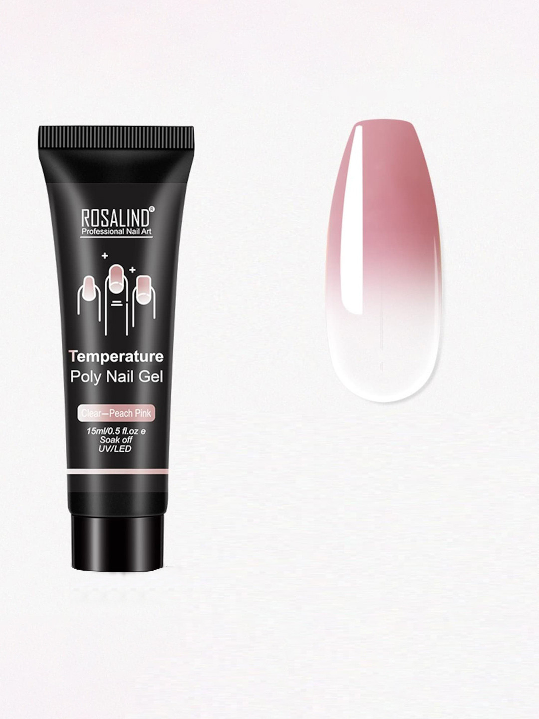 ROSALIND Poly Gel Quick Building Acrylic UV Temprature Nail Builder 15 ml - A503