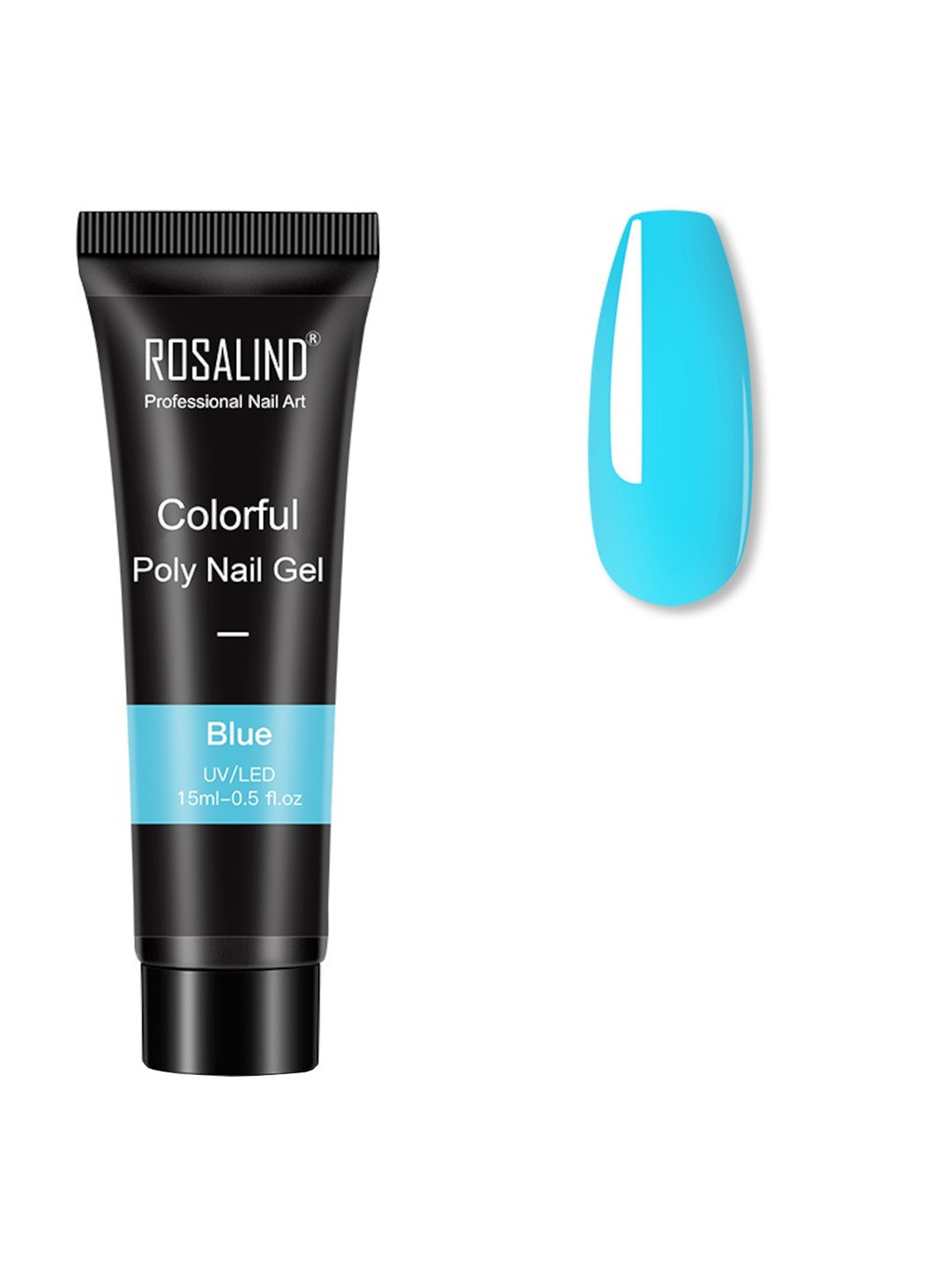 ROSALIND UV & LED Soak-Off Colorful Poly Nail Extension Gel 15 ml - Blue
