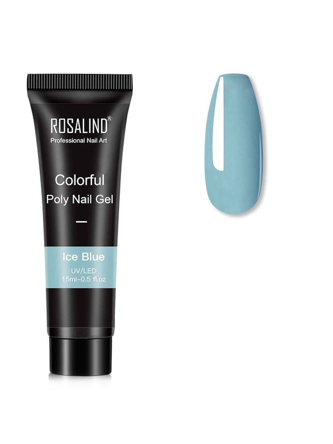 ROSALIND UV & LED Soak-Off Colorful Poly Nail Extension Gel 15 ml - Ice Blue