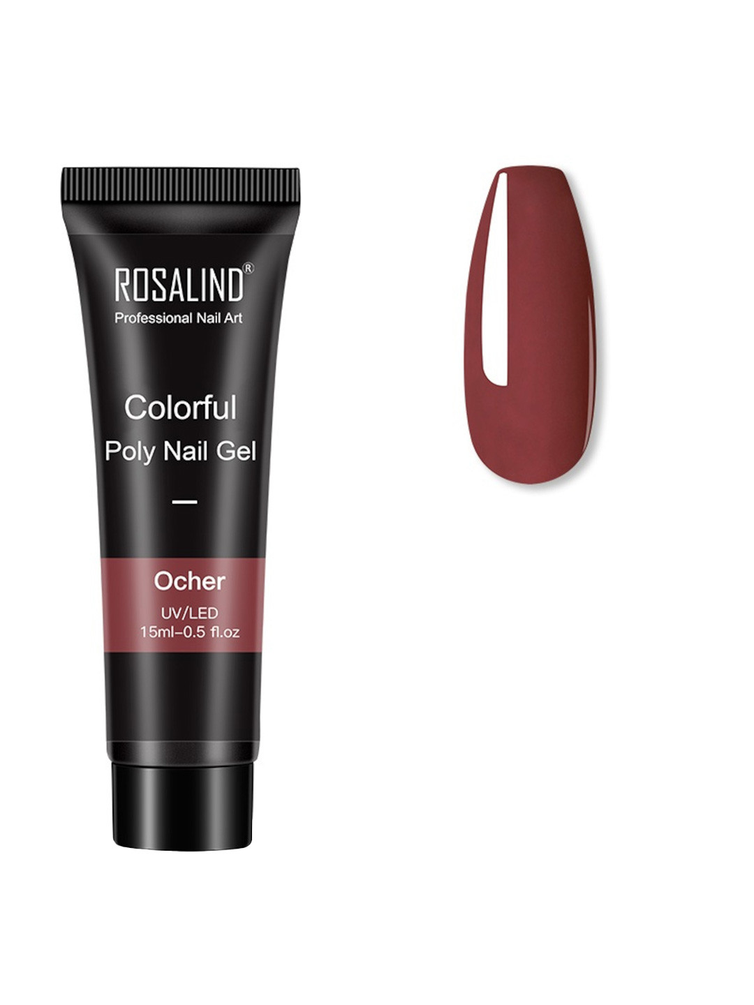 ROSALIND UV & LED Soak-Off Colorful Poly Nail Extension Gel 15 ml - Ocher