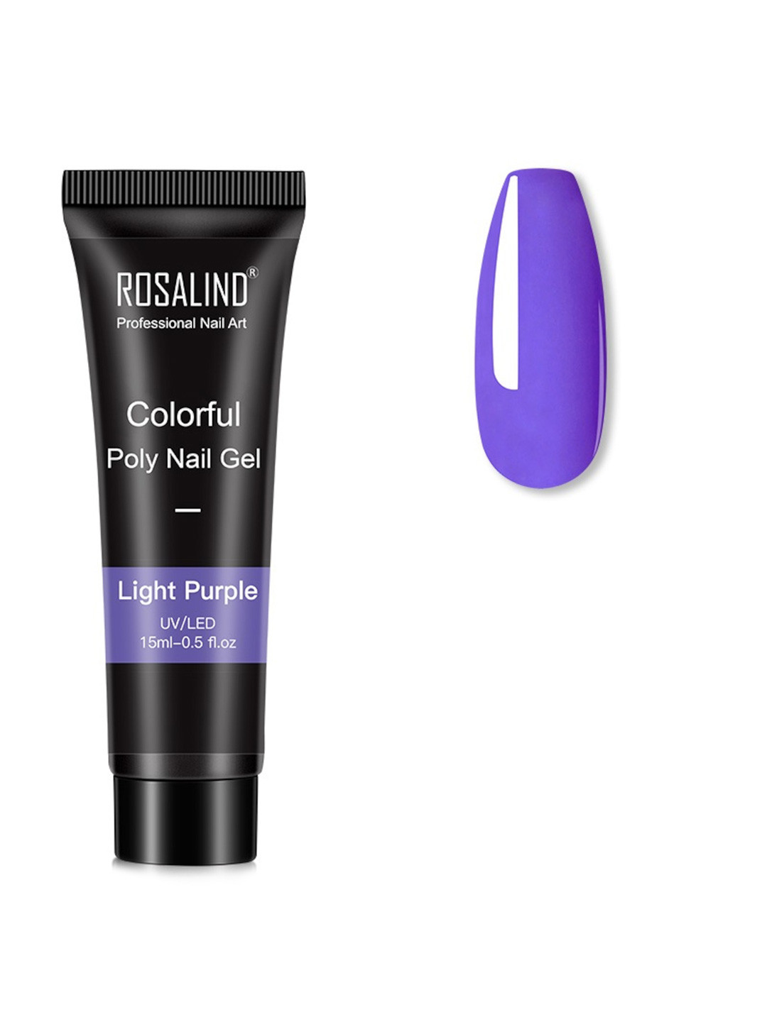 ROSALIND UV & LED Soak-Off Colorful Poly Nail Extension Gel 15 ml - Light Purple