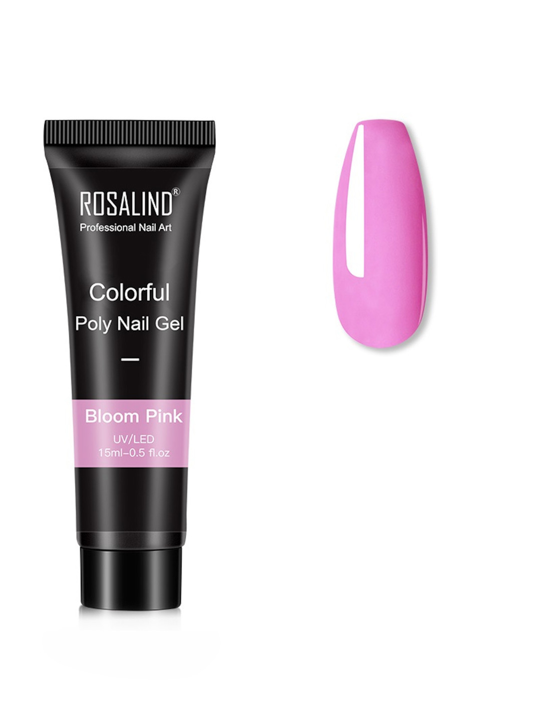 ROSALIND UV & LED Soak-Off Colorful Poly Nail Extension Gel 15 ml - Bloom Pink