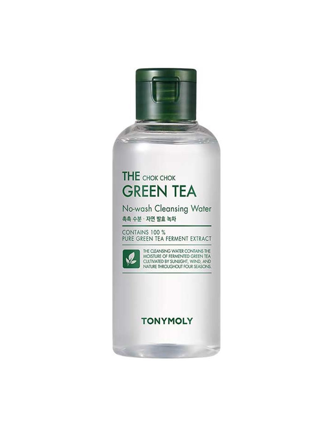 TONYMOLY The Chok Chok Green Tea No-Wash Cleansing Water with Lemon Seed Oil - 300 ml