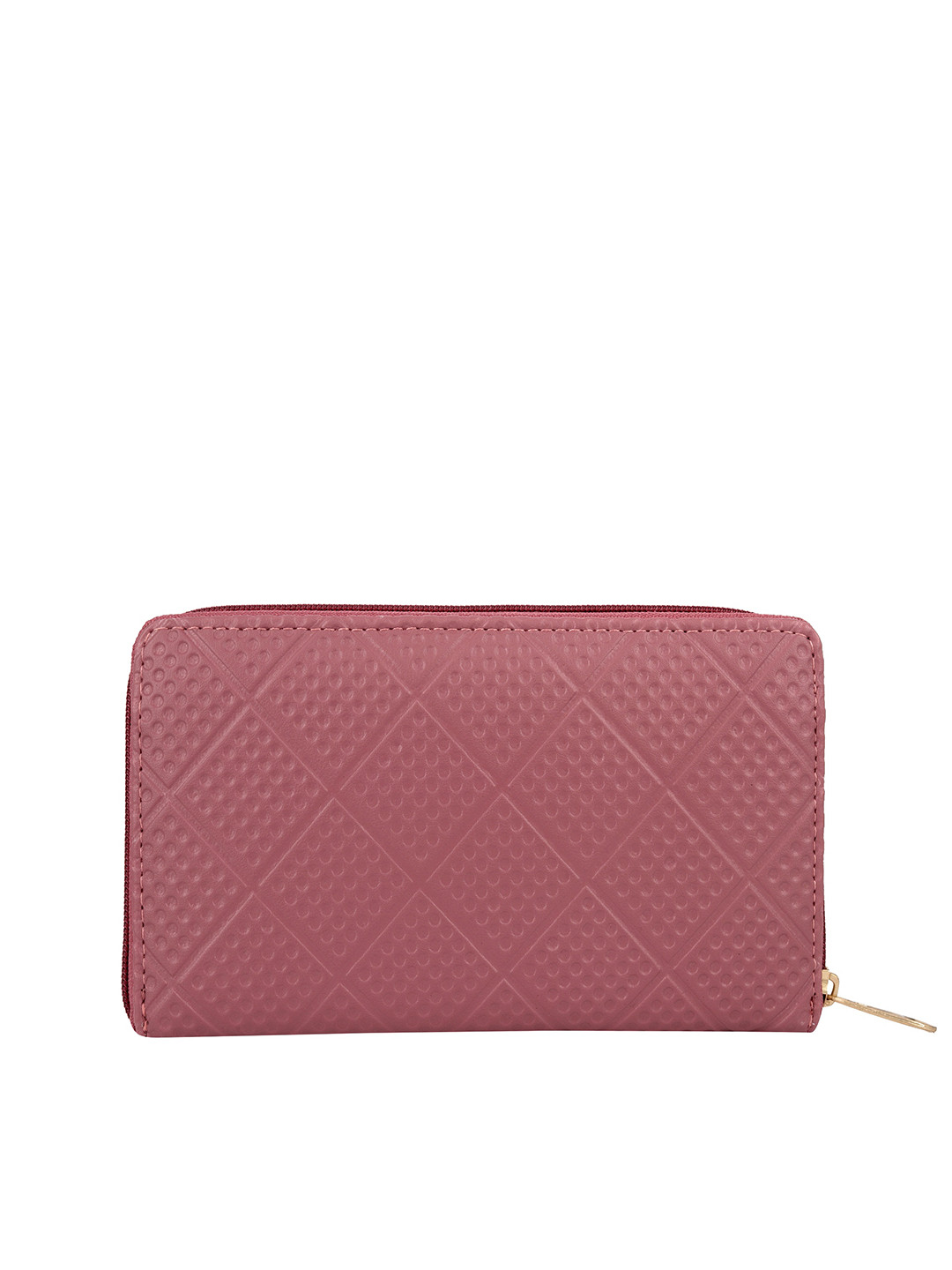 YESSBENZA Women Woven Design Zip Detail Zip Around Wallet
