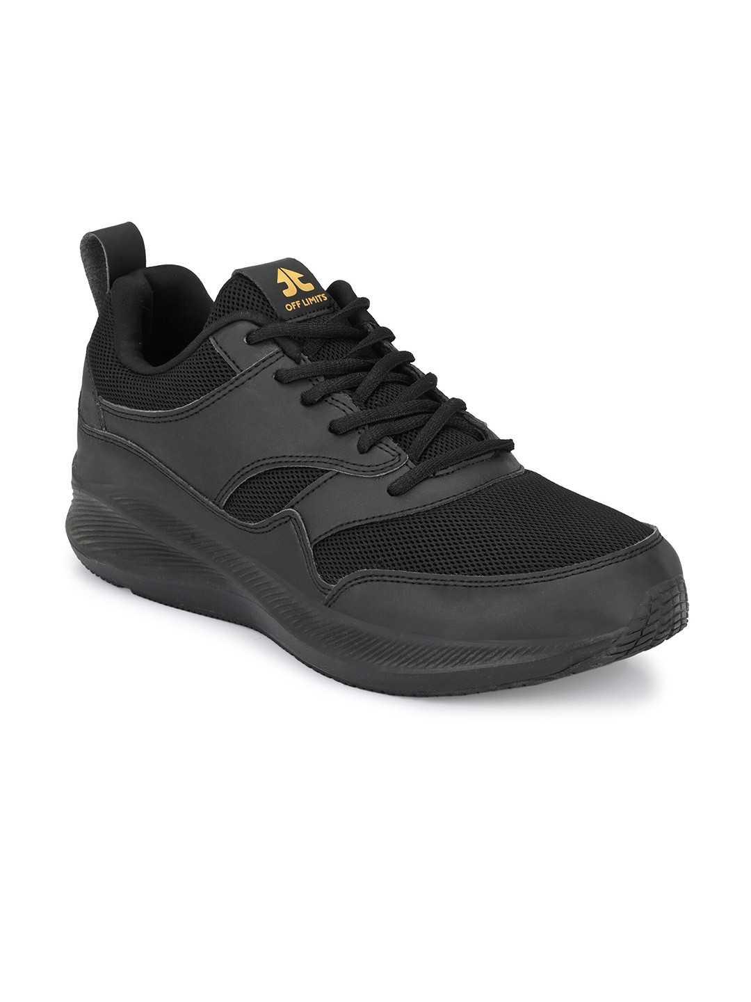 OFF LIMITS Men Black Mesh Memory Foam Non-Marking Sports Shoes