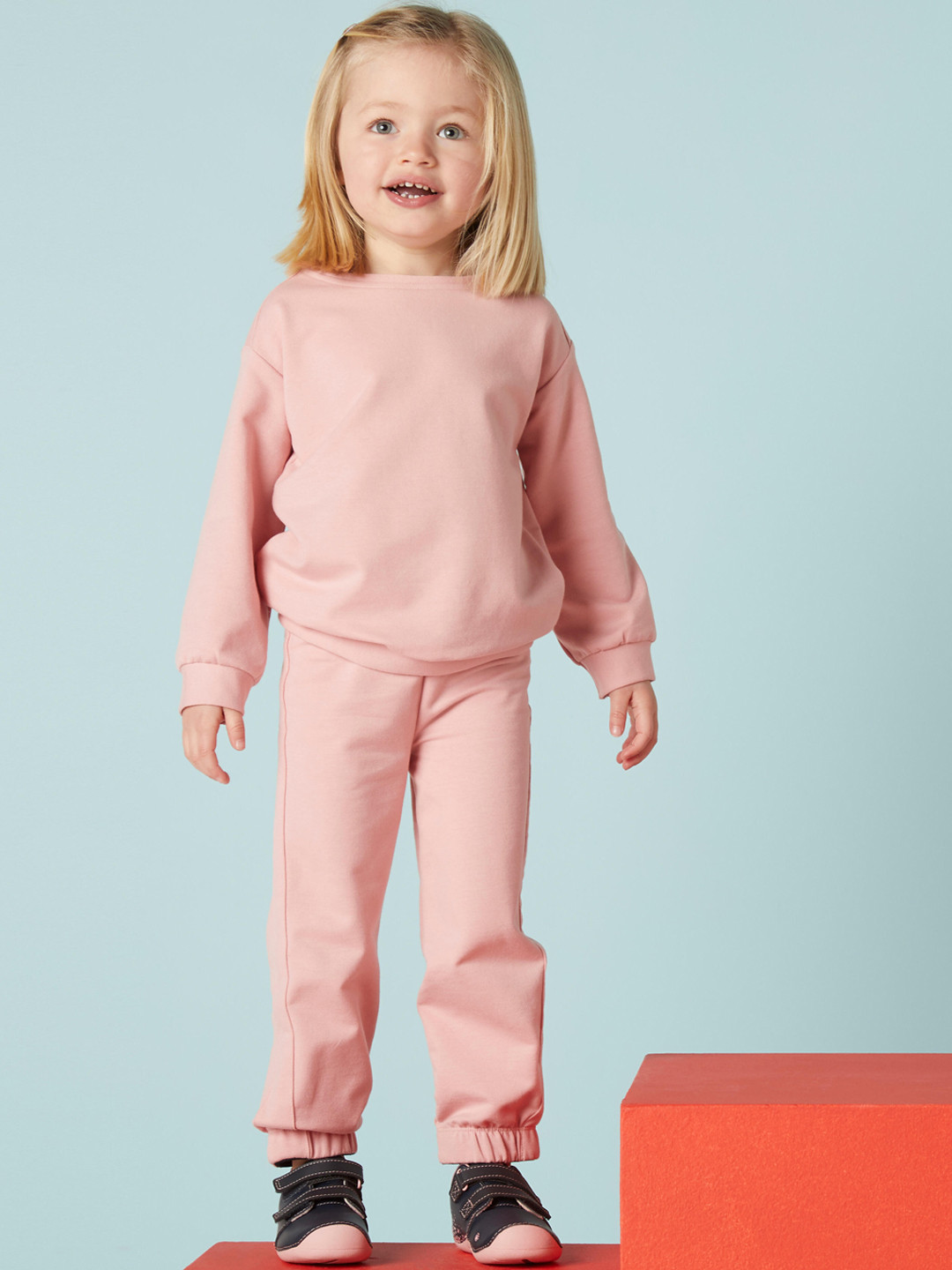Decathlon Unisex Kids Pink Basic Tracksuit