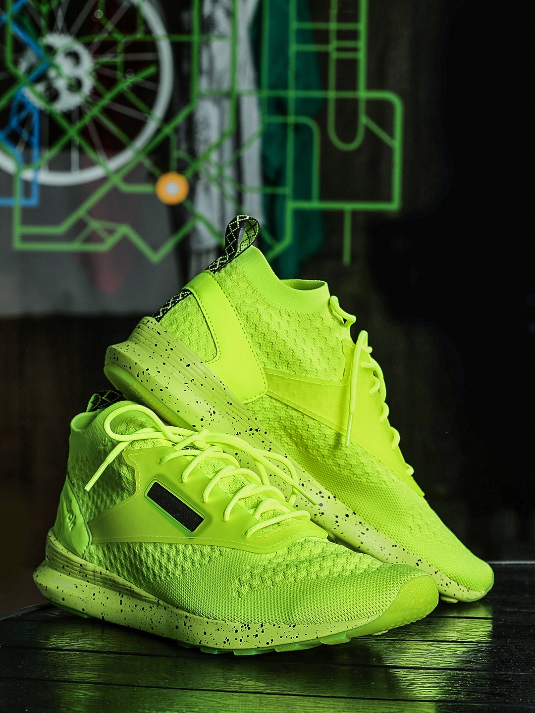 reebok fluorescent shoes