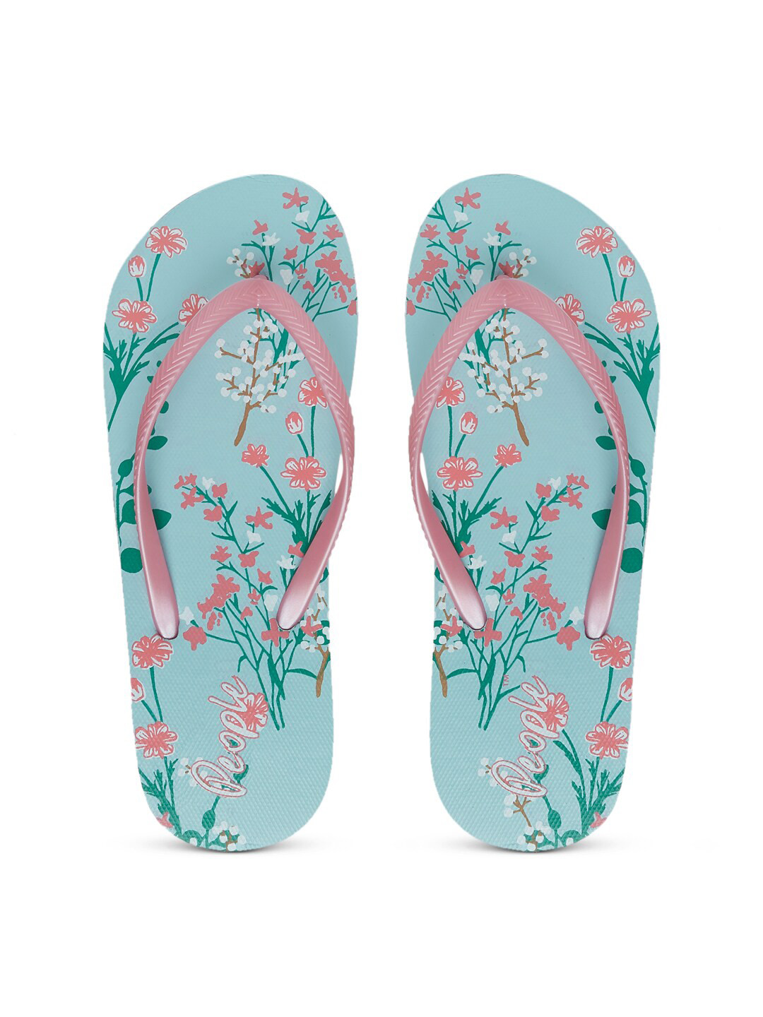 People Women Printed Thong Flip-Flops