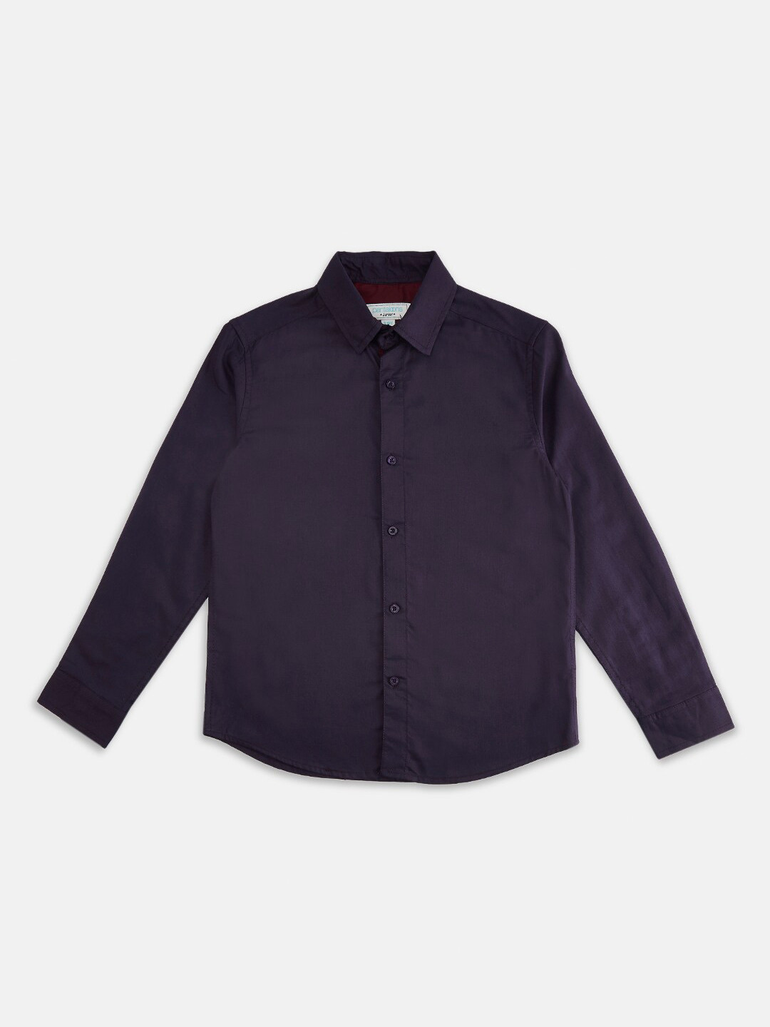 Pantaloons Junior Boys Purple Party Shirt