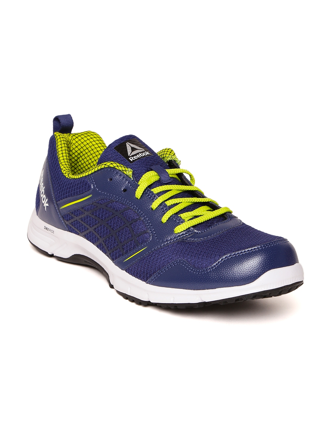 reebok navy blue running shoes