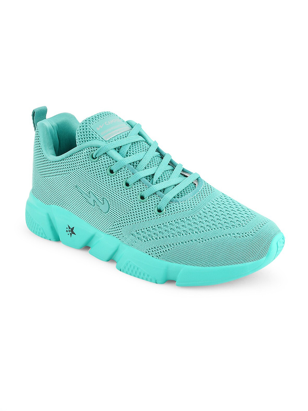 Campus Women CAMP-BLING Green Mesh Running Shoes