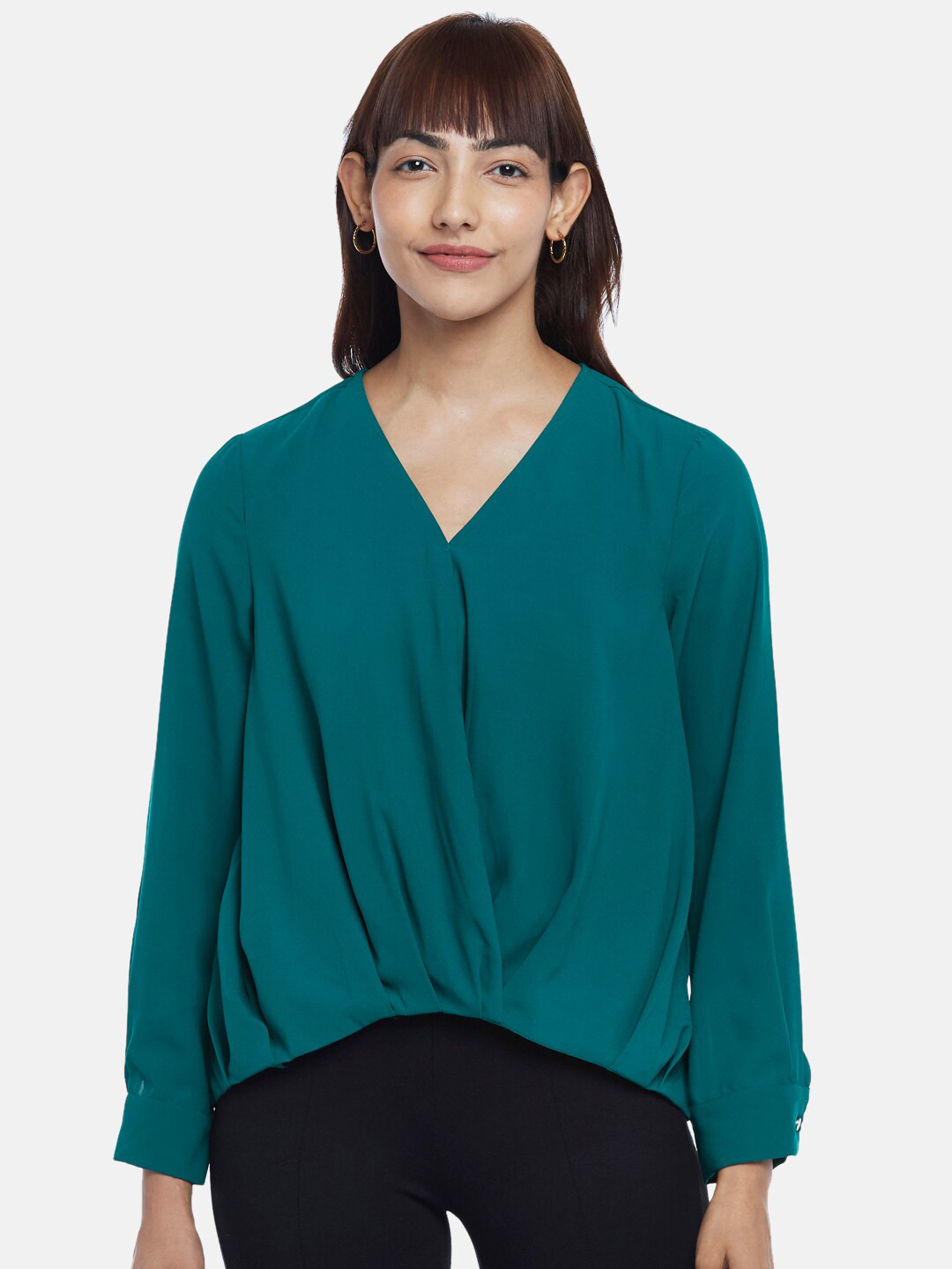 Annabelle by Pantaloons Women  Teal Top