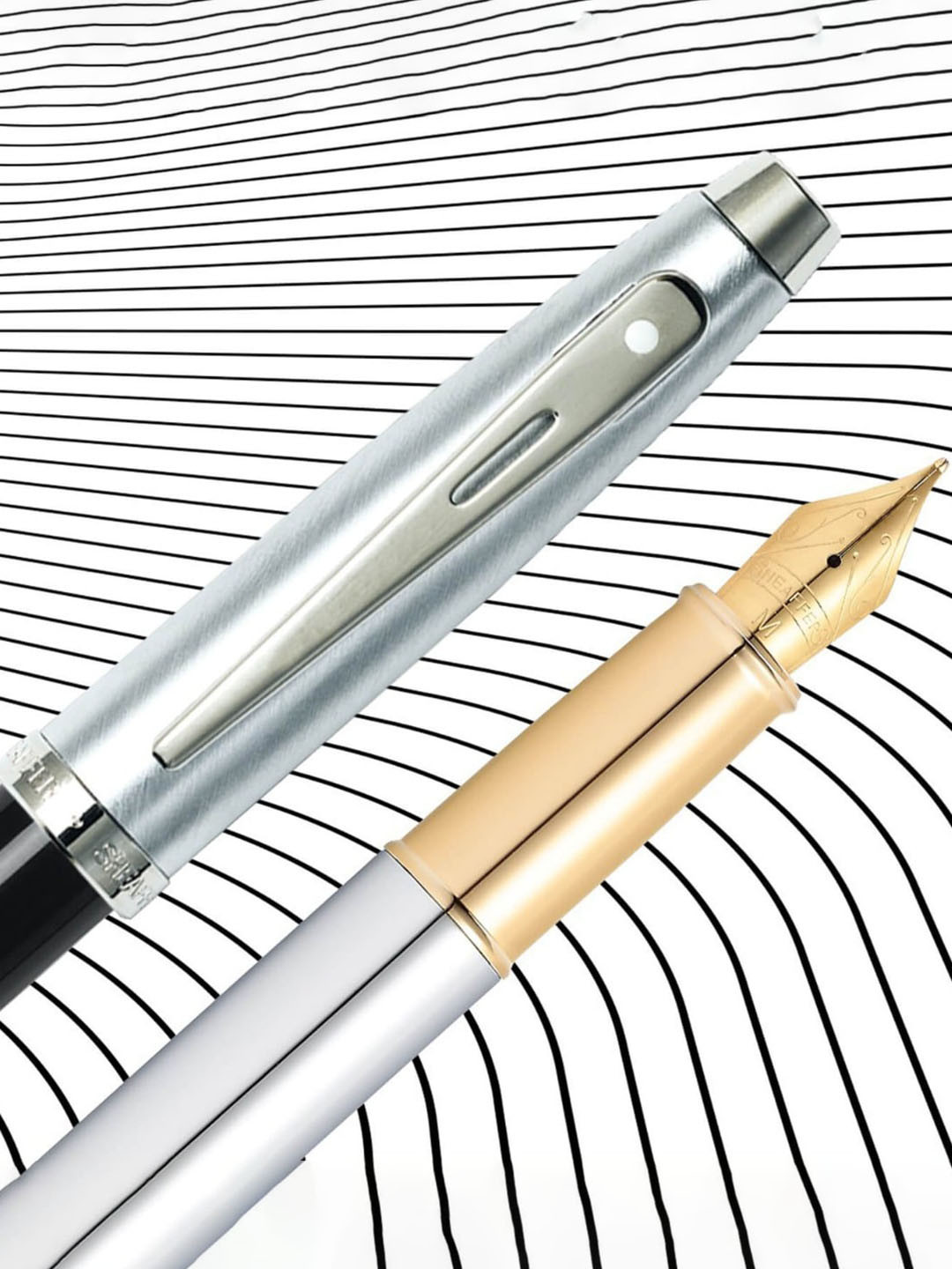 Sheaffer Black with Chrome Trim E9313 Gift100 Rollerball Pen