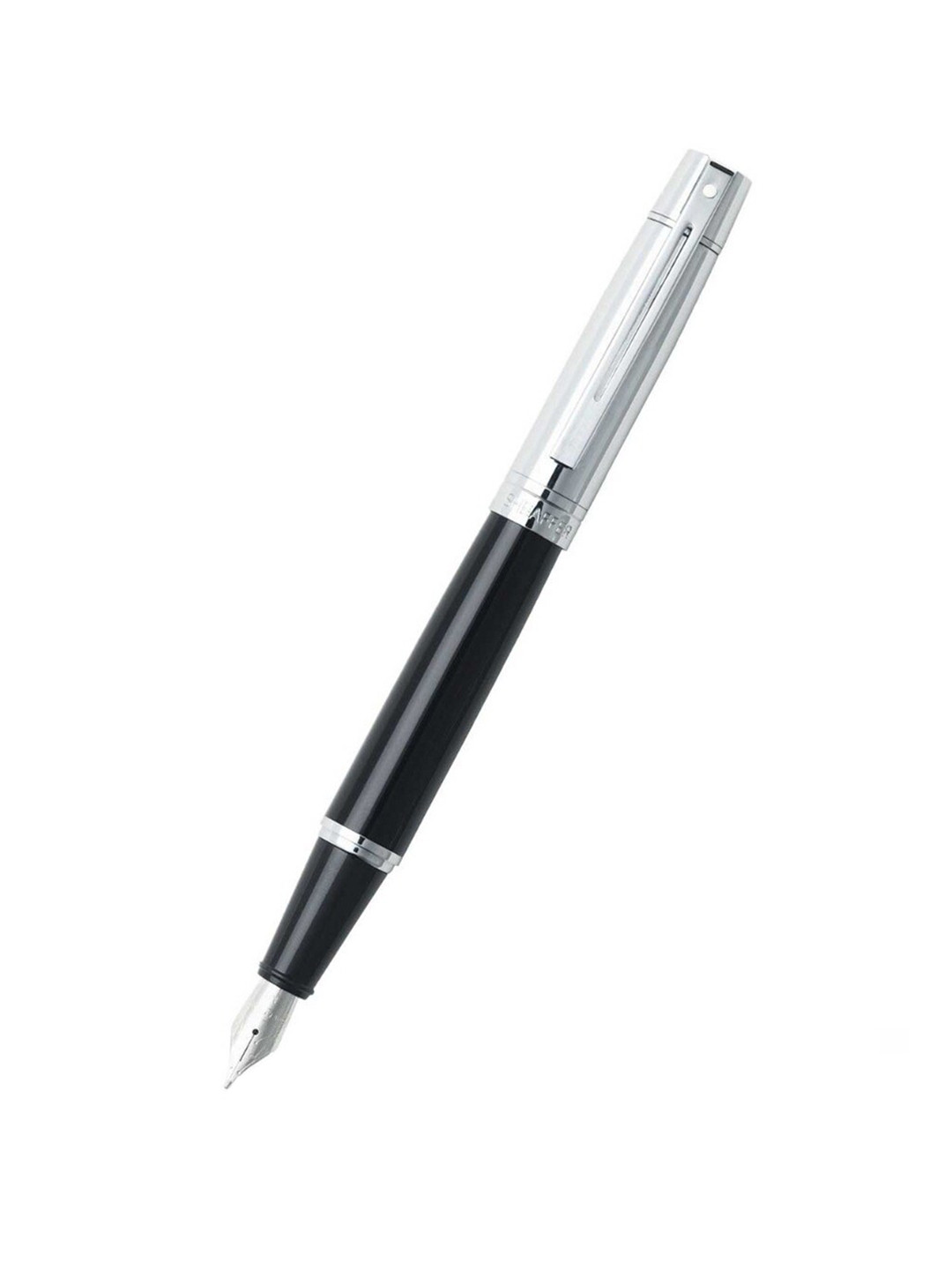 Sheaffer Black with Chrome Trim E9314 Gift300 Fine Nib Fountain Pen