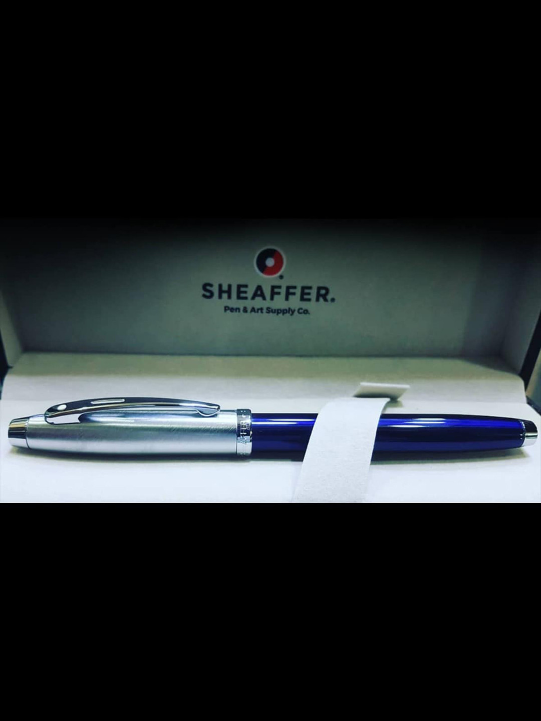 Sheaffer Blue with Chrome Trim E9339 Gift100 Rollerball Pen