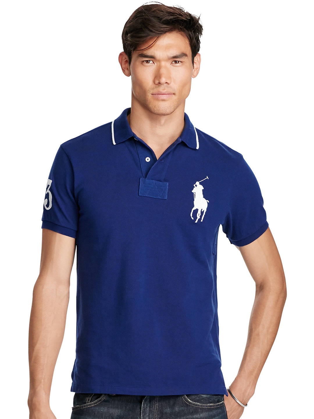 Buy Polo Ralph Lauren Custom Fit Big Pony Polo Shirt - Tshirts for Men |  Myntra