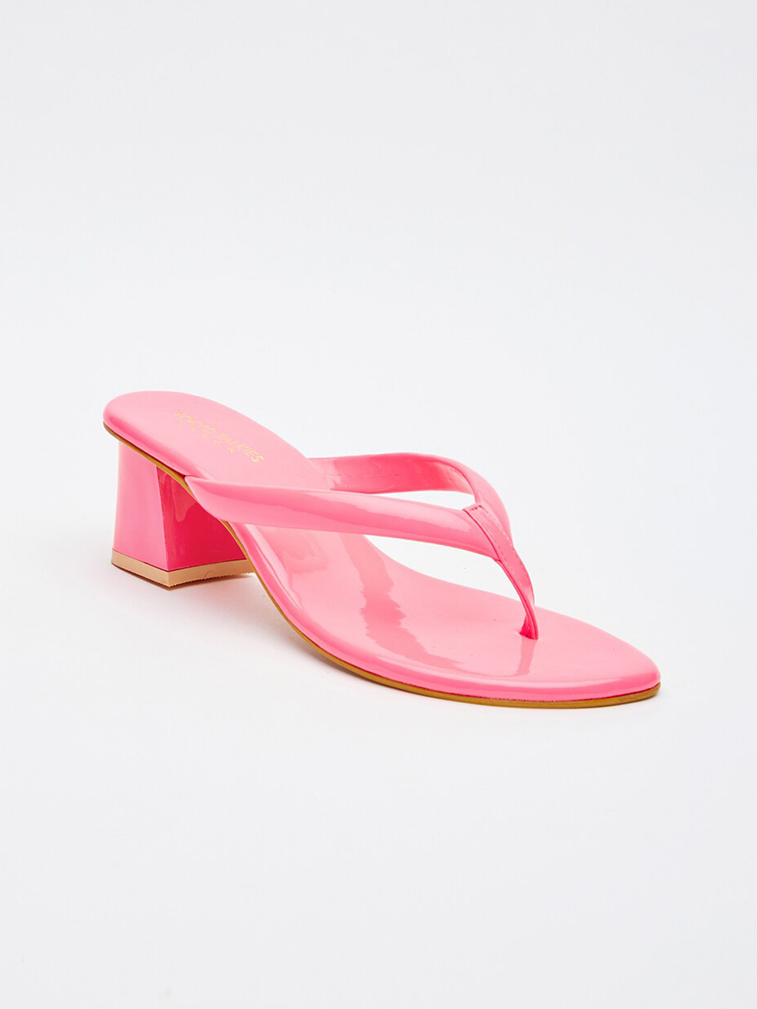 Tokyo Talkies Women Pink Block Heels Sandals
