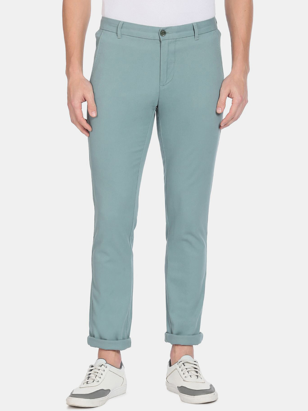 Arrow Sport Men Green Chinos Trouser