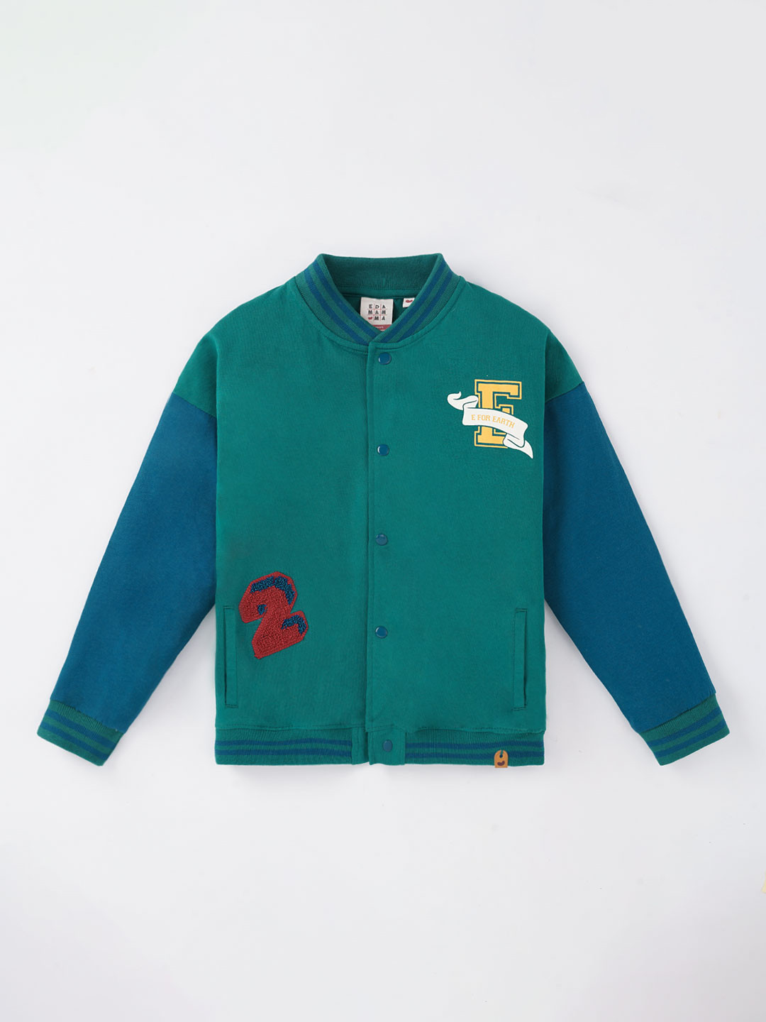 Ed-a-Mamma Boys Green Bomber with Embroidered Jacket