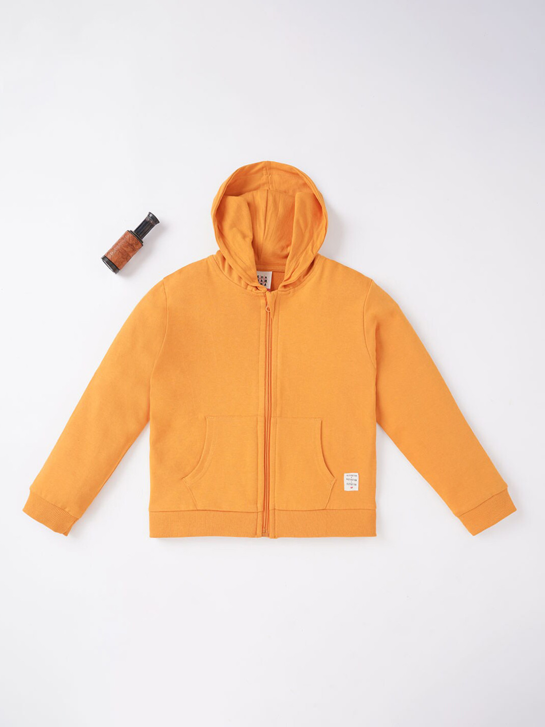 Ed-a-Mamma Boys Mustard Cotton Crop Bomber Jacket