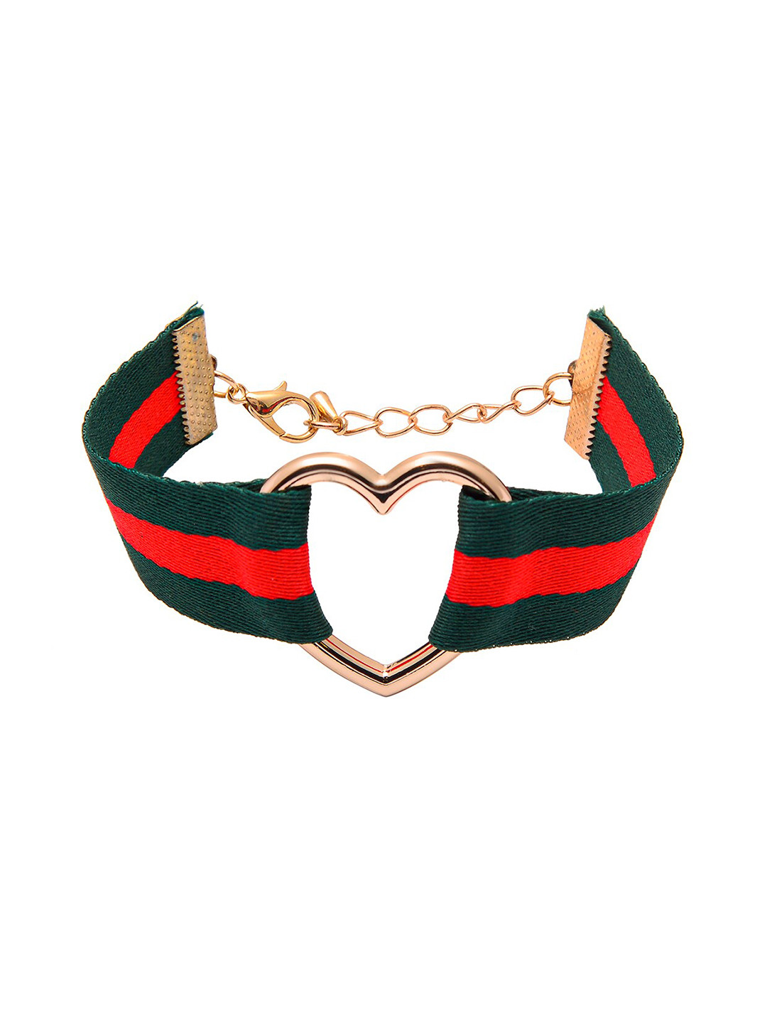 Shining Jewel - By Shivansh Women Green & Red Link Bracelet