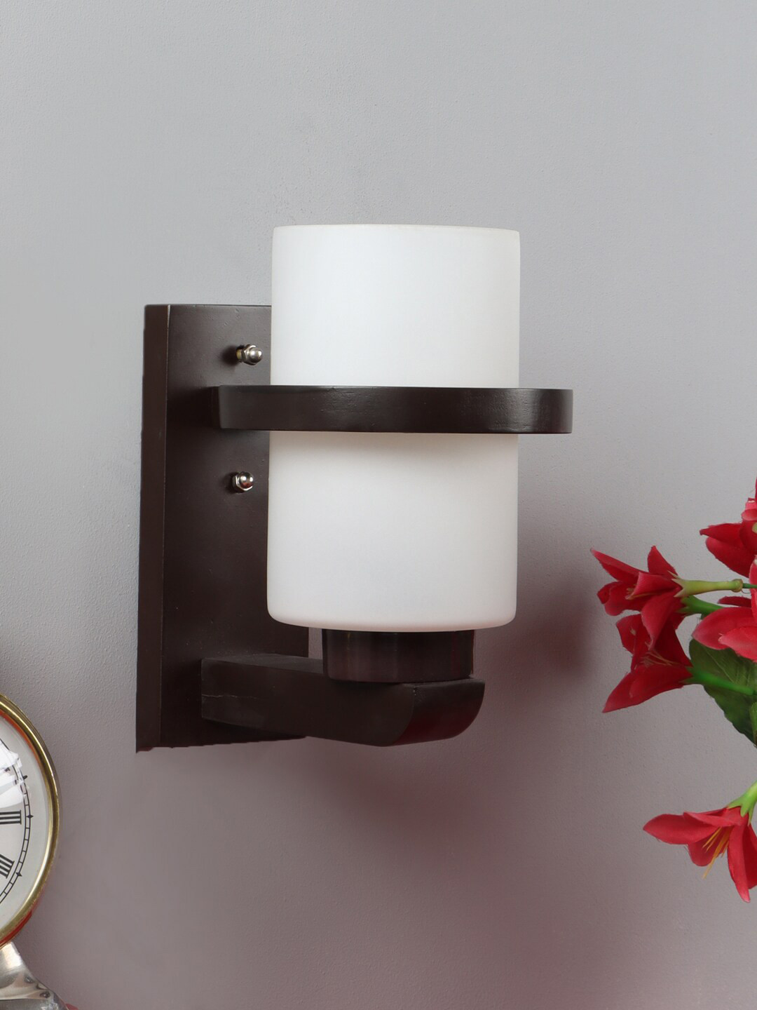 Foziq Brown Industrial Side Wall Lamp